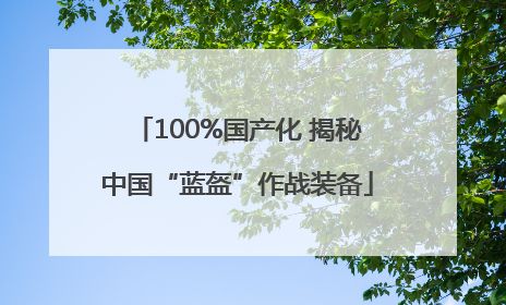 100%国产化 揭秘中国“蓝盔”作战装备