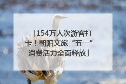 154万人次游客打卡！朝阳文旅“五一”消费活力全面释放