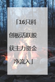 16只科创板活跃股获主力资金净流入