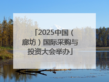 2025中国（廊坊）国际采购与投资大会举办