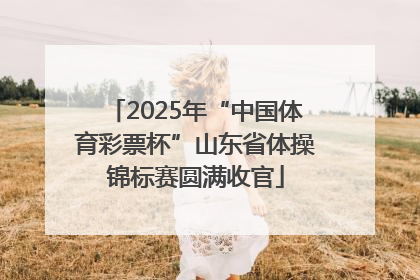 2025年“中国体育彩票杯”山东省体操锦标赛圆满收官