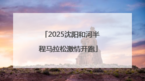 2025沈阳和河半程马拉松激情开跑