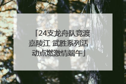 24支龙舟队竞渡嘉陵江 武胜系列活动点燃激情端午