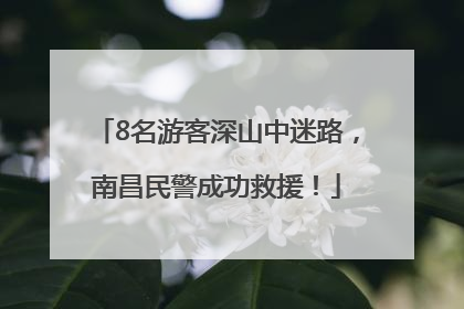 8名游客深山中迷路，南昌民警成功救援！