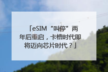 eSIM“叫停”两年后重启，卡槽时代即将迈向芯片时代？